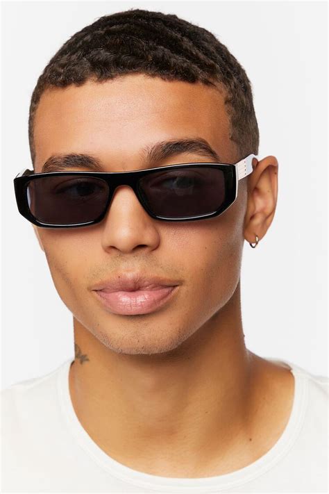 sunglasses for men rectangle face|men's black rectangular sunglasses.